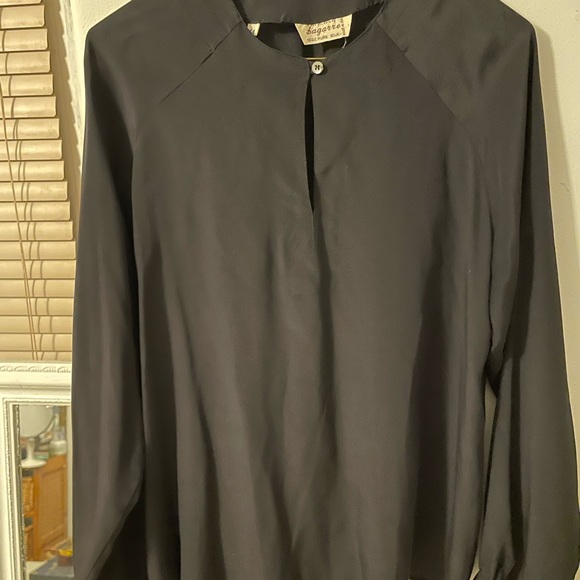 100% Silk Longsleeve Blouse - Picture 5 of 5